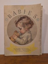 Vintage 1933 Babies Book Illustrated Maud Tousey Fangel Verses By Alice Higgins picture