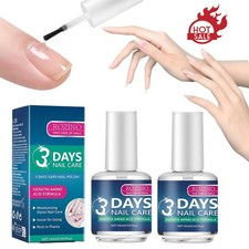 2Pcs ROZINO 3 Days Nail Care Nail Keratin Amino Acid Formula Polish Gift 16ml picture