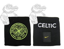 New NIKE CELTIC FC Football Wristbands Sweatbands Black picture