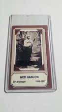 1975 Fleer Cloth Patches - Laughlin Pioneers of Baseball Ned Hanlon #9 (RC) picture