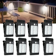 2-8Pack Clip on Solar Lights Outdoor, 24 LED Solar Motion Sensor Clamp on Light picture