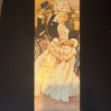 Vintage1970s Avon Victorian Lady Charisma Bath Oil Milk Glass empty bottle  picture