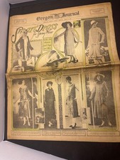 1925 Oregon Journal Fashion Section Society Clubs Portland Vintage Newspaper picture