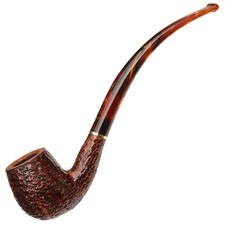 Clark's Collection 6in Rusticated Briar Pipe Semi Churchwarden Billiard picture