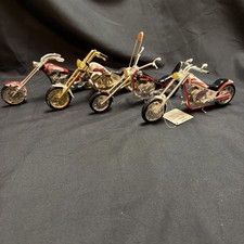Set of 4 Budweiser Motorcycles Collection Hamilton Collection picture