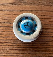 Vintage Bandai Tin Mercedes Hub Cap Blue - Japan 60s Tin Toy 1-1/4” picture