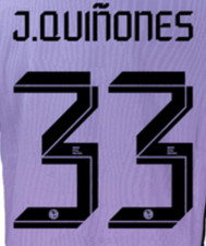 J. Quinones # 33 Club America 23/24 Third Nameset - Black picture