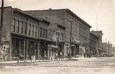 Street View Grand River St. S., Howell MI Michigan RPPC Photo Postcard COPY picture