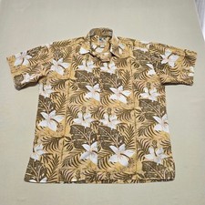 Kahala John Severson Men Medium Hawaiian Shirt Floral Reg Fit picture