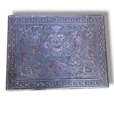 Antique Wooden Panel Carved Nautical Shipping 17th Century Architectural Salvage picture