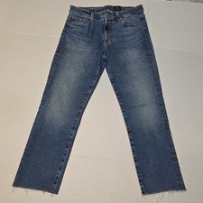 AG Adriano Goldschmied Men's Blue Medium Wash Slim Straight Stretch 5-Pocket picture