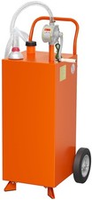 35 Gallon Fuel Caddy Portable Gas Tank with Reversible Rotary Hand Siphon Pump picture