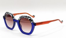 Face A Face Novva 1 5041 Black and White Mosaic Authentic Sunglasses 50-24 picture