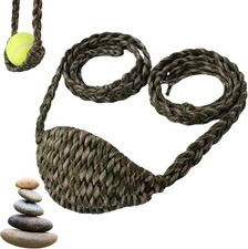 Paracord Balearic Shepherd Sling, 63 Inch Handcrafted Braided Slingshot, Roman picture