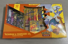 Pokémon TCG Reshiram & Charizard-GX Premium Collection Box English 12 Cards 2019 picture