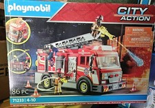PLAYMOBIL #71233 Fire Truck NEW 86 Pcs picture
