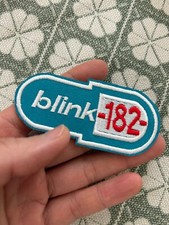 Blink 182 Patch Rock Pop Heavy Metal Music Embroidered Iron On pill logo enema picture