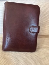 Vtg Wilson’s Leather Daily Planner Binder Portfolio Organizer Cowhide Leather  picture