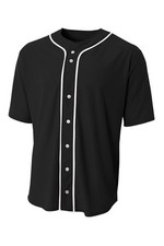 A4N4184 A4 Short Sleeve Full-Button Baseball Top picture