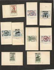 Group of 9 Fantasy Souvenir Sheets from the Spanish Civil War picture
