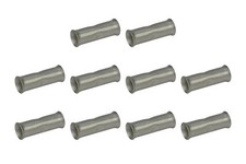 1/0 AWG TEMCo Butt Splice Connector Tin Plated Copper Uninsulated Gauge. 10 Pack picture