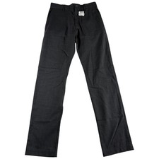 Club Monaco Pants Women XS Charcoal Gray Flat Front Straight Leg Workwear Casual picture