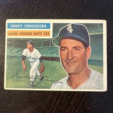 1956 TOPPS #265 SANDY CONSUEGRA GB G-VG *Hot Corner Vintage* B picture