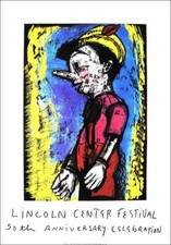 JIM DINE Original Woodcut & Screenprint Pinocchio 2008 Lincoln Center 50th RARE picture