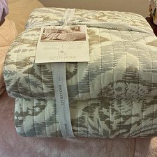Levtex Home Becker Taupe King Quilt Set 100% Cotton Paisley OEKO-TEX picture