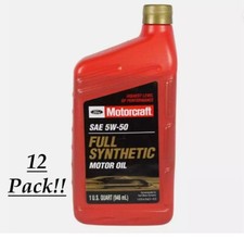 Motorcraft XO-5W50-QGT SAE 5W-50 Full Synthetic Motor Oil 1 Quart (Pack of 12) picture