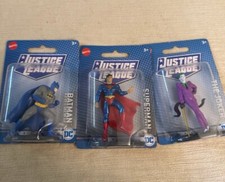 Matel justice league toys set of three picture