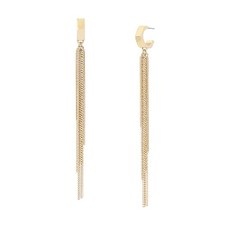 ALLSAINTS JEWELRY WOMEN'S RAE HEXAGON CHAIN FRINGE EARRINGS - 58537GLD719 picture