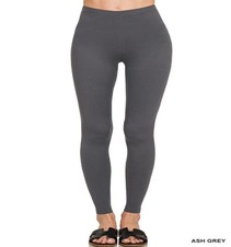 Zenana Women's Premium Soft Microfiber Full Length Leggings 6 Colors XL picture