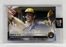 CHRISTIAN YELICH Signed 2023 Topps Now #167A Brewers Autographed 3rd Cycle 44/99 picture