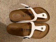 Birkenstock Gizeh Thong Sandal White Size 40 L9 M7 New With out Box picture