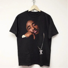TUPAC SHAKUR T-SHIRT 2pac Vintage Rap Tee Cotton Tee Vintage Gift For Men Women picture