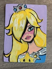 ACEO Original Art OOAK Painting Fandom Favorites #5 Crown Princess star girl ATC picture