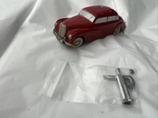 Working Vintage PRAMETA Mercedes Benz 300 Red Wind-Up Toy Car Germany with Key picture