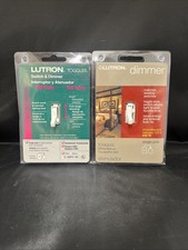 2 LUTRON DIMMERS TG-600PH -WH SINGLE POLE 120V 600 W  INCANDECENT / HALOGEN picture