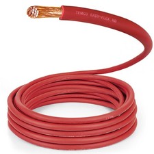 TEMCo 3/0 AWG RED Welding Cable Per-Foot Flexible Copper USA Battery Wire picture