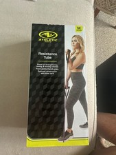 Athletic Works Resistance Tube Size M Purple Exercise Band picture