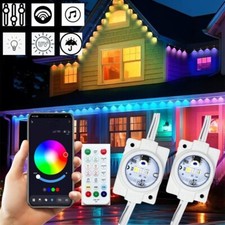 108FT Permanent Outdoor Lights 72LEDs RGB LED Eave Light With APP Remote Control picture