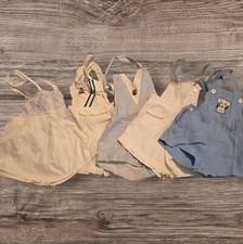 Lot of 5 Vintage 194O's Sun Suits Infant/hand sewn/wwll/no size  picture