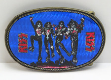 KISS DESTROYER BELT BUCKLE  -   MEXICO VINTAGE 1970'S  -  ACE PETER GENE PAUL picture