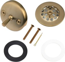 Champagne Bronze Trip Lever Tub Trim Kit Set with Trip Lever Overflow Face Pl... picture