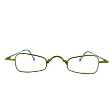 L.a.Eyeworks TWEET 438 Eyeglasses Frames Brown Rectangle Modern 90s picture