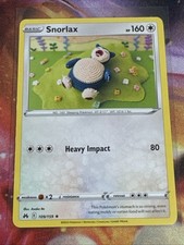 Snorlax 109/159 Rare Crown Zenith Pokemon Near Mint - Asako Ito Yarn Art picture