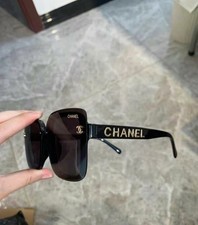 CHANEL Black Square Oversized Women's Sunglasses New picture