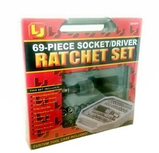 69-Piece Socket/Driver Ratchet Set with Custom Tool Case NEW picture