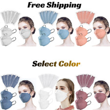 100Pcs KF94 Masks, Individually Wrapped 3D Fish Type Masks for Adult, 4 Layer picture